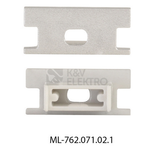 Obrázek produktu Koncovka LED profilu BD s otvorem stříbrná McLED ML-762.071.02.1 1