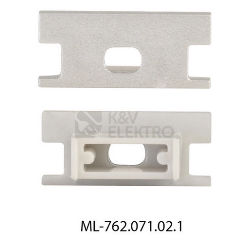 Obrázek produktu Koncovka LED profilu BD s otvorem stříbrná McLED ML-762.071.02.1 1