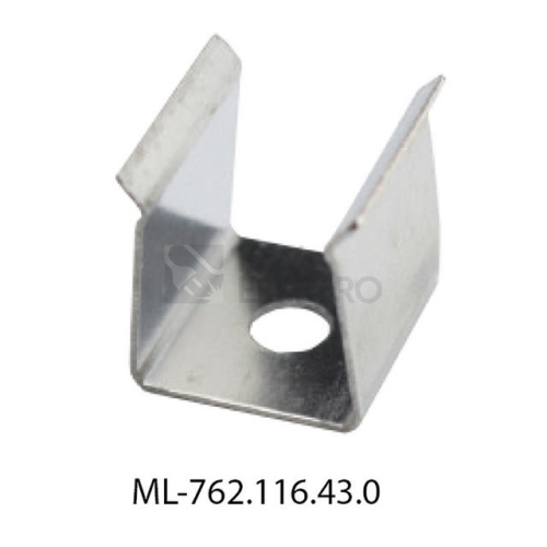  Kovový úchyt LED profilu PK McLED ML-762.116.43.0