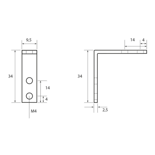 Kovová spojka McLED vertikální pro VK, VX ML-762.230.02.3