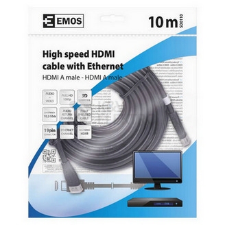 Obrázek produktu HDMI kabel 1.4 EMOS SD0110 A-A vidlice, délka 10m 1