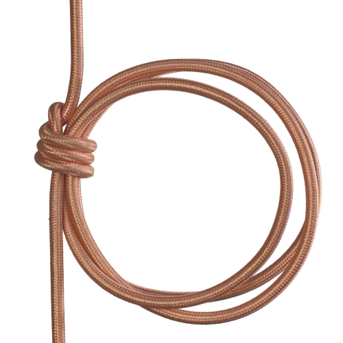 Textilní kabel H03VV-F 2×0,75 2m béžová 15 (CYSY 2Dx0,75)