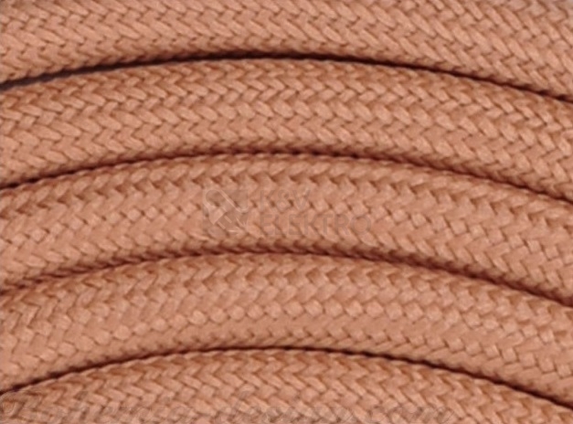 Obrázek produktu Textilní kabel H03VV-F 2x0,75 2m béžová 15 (CYSY 2Dx0,75) 0