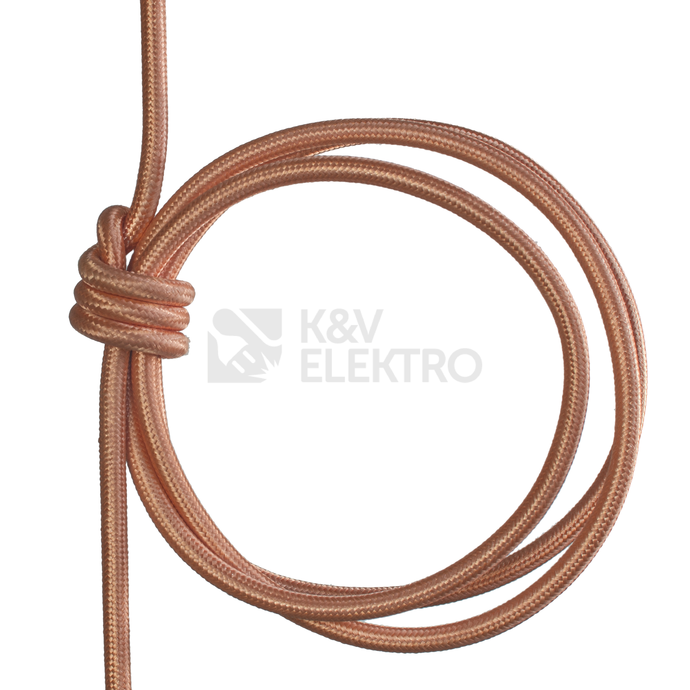 Obrázek produktu Textilní kabel H03VV-F 2x0,75 2m béžová 15 (CYSY 2Dx0,75) 1