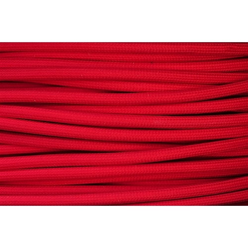 Textilní kabel H03VV-F 2x0,75 2m červená 9 (CYSY 2Dx0,75)