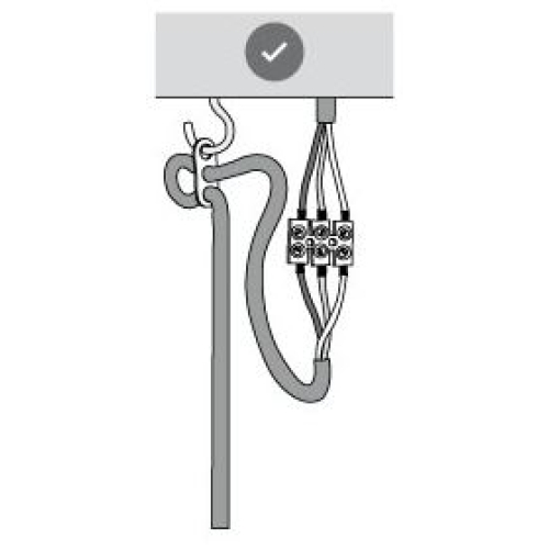 Plastový závěs kabelu k lustru 5808188