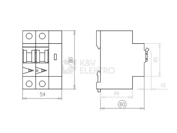 Obrázek produktu Proudový chránič s jističem a obloukovou ochranou EATON AFDD-10/2/B/003-A 10A B 30mA LI/A 187168 1