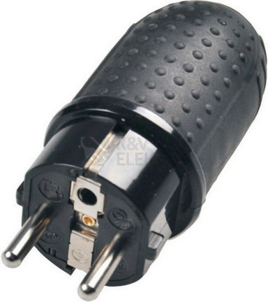 Obrázek produktu Vidlice gumová 230V/16A protiskluzná rukojeť 0