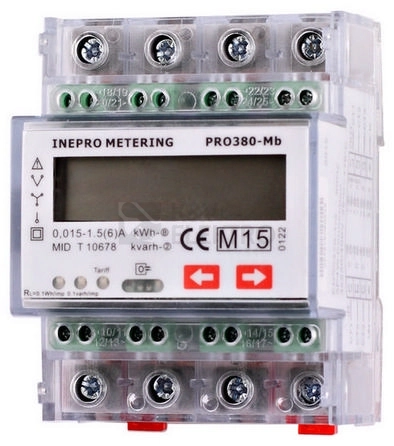 Obrázek produktu Elektroměr PRO380-S-CT Mod X/5A ModBus M 2-sazbový 0