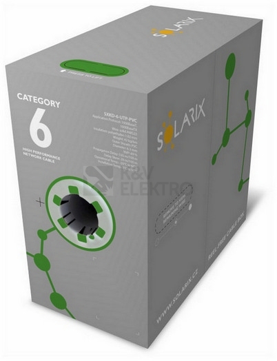 Obrázek produktu  UTP kabel Solarix SXKD-6-UTP-PVC (box 305m) 1