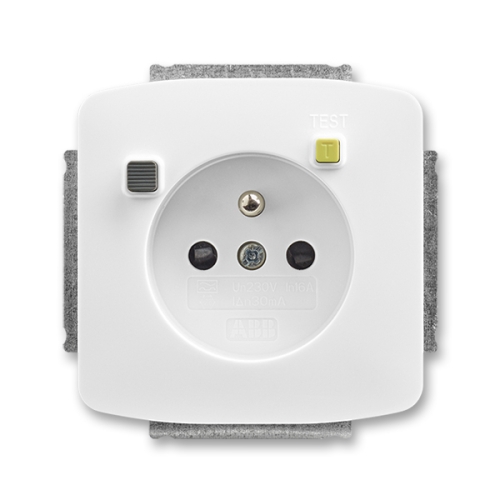ABB Tango zásuvka bílá 5526A-A02369 B s proudovým chráničem FI-DOS