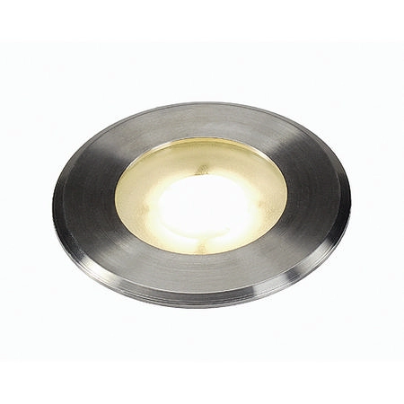 Nájezdové LED svítidlo SLV DASAR FLAT 80 IP67 3000K nerez 228412
