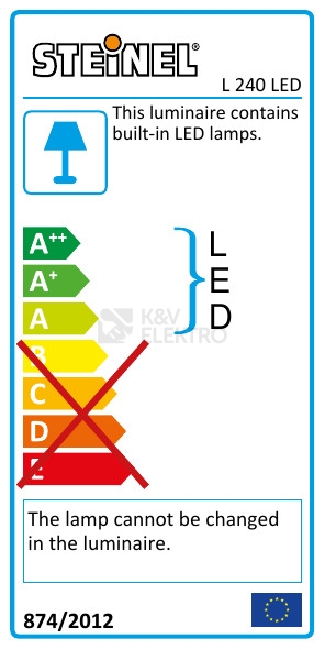 Obrázek produktu LED venkovní nástěnné svítidlo Steinel L 240 LED nerez 010461 7,5W 570lm 3000K s pohybovým čidlem 1