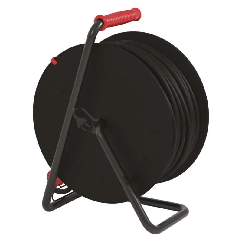 Obrázek produktu Gumový prodlužovací kabel na bubnu 50m/4zásuvka 3x2,5mm2 černá EMOS P084503 1908545000 1