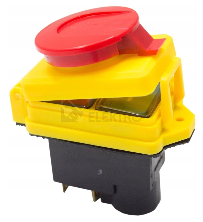 Obrázek produktu Přístrojový tlačítkový spínač TRACON SSTM-01 230V/12A IP54 hřibová hlavice 0