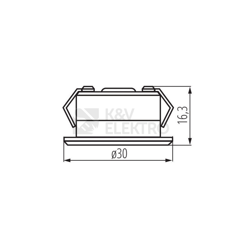 Obrázek produktu Vestavné LED svítidlo Kanlux IMBER LED CW 12V studená bílá 6500K IP65 23521 1