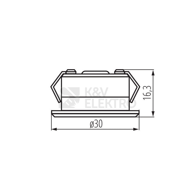 Obrázek produktu Vestavné LED svítidlo Kanlux IMBER LED CW 12V studená bílá 6500K IP65 23521 1