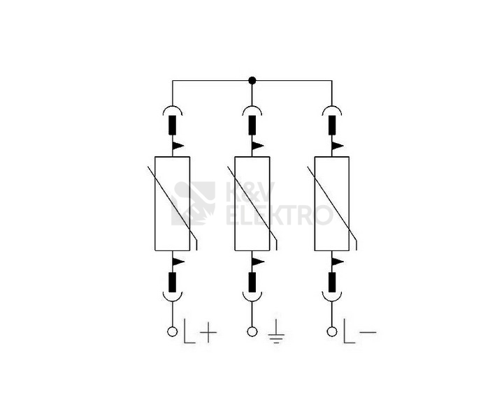 Obrázek produktu Svodič přepětí pro fotovoltaiku EATON SPPVT12-10-2+PE 177256 2