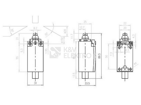 Obrázek produktu POLOHOVY SPINAC 2Z LS-20-M12A 1