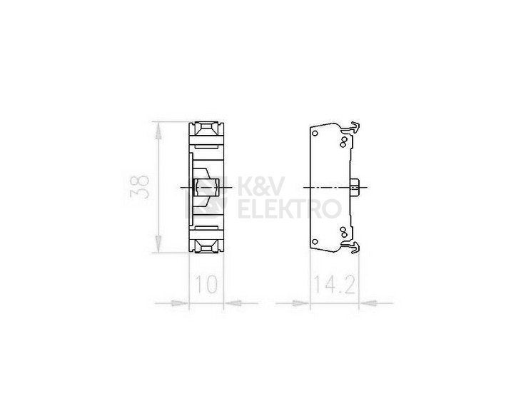 Obrázek produktu Kontaktní prvek rozpínací kontakt EATON M22-FK01 se sníženou hloubkou čelní upevnění 180791 1