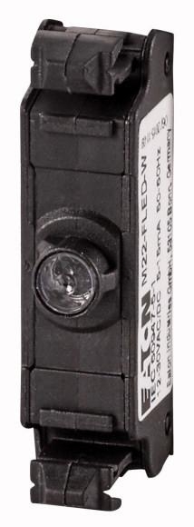 Obrázek produktu Ledka vícebarevná se sníženou hloubkou čelní upevnění bezšroubové svorky 12-30VAC/DC EATON M22-FLED-RGB 180800 0