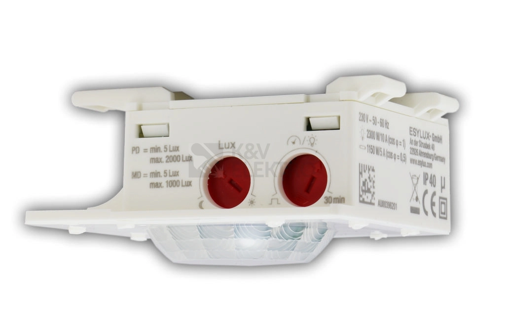 Obrázek produktu Pohybové čidlo stropní ESYLUX MD 360/8 BASIC bílá 2300W 10A IP40 EB10430404 4