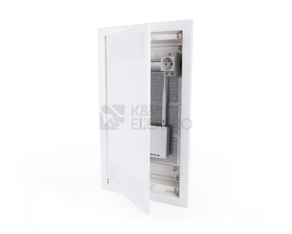 Obrázek produktu Multimediální rozvodnice pod omítku Noark PMF-MM 36 bílé plechové dveře s perforací 107266 1