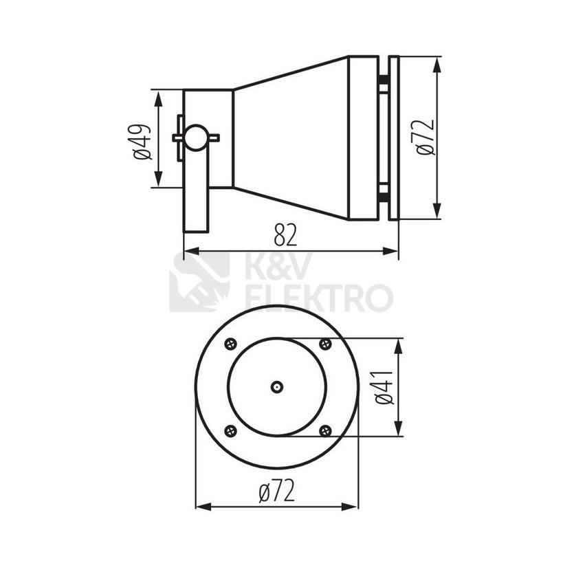 Obrázek produktu  Vodotěsný reflektor Kanlux Akven 12V IP68 25720 6
