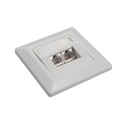 ZASUVKA CAT6 STP 2 x RJ45 SX9-2-6-STP-WH