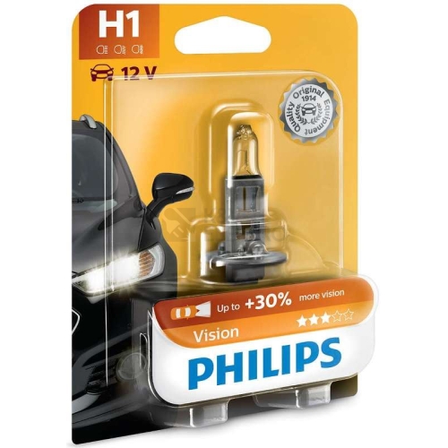 Autožárovka Philips Vision 12258PRB1 H1 P14,5s 12V 55W s homologací