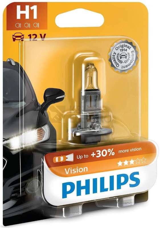 Obrázek produktu Autožárovka Philips Vision 12258PRB1 H1 P14,5s 12V 55W s homologací 0