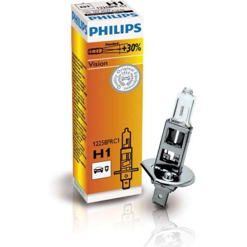 Levně Autožárovka Philips Vision H1 12258PRC1 55W 12V P14,5s s homologací