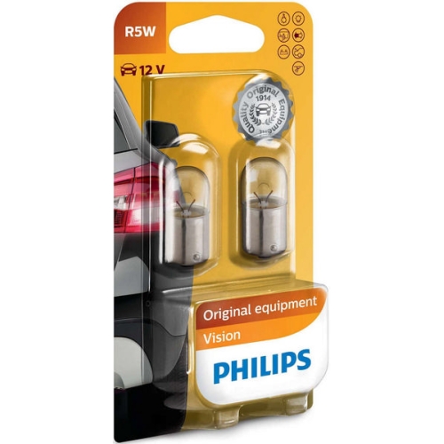 Levně Autožárovky Philips R5W 12821B2 5W 12V BA15s (v balení 2ks) s homologací