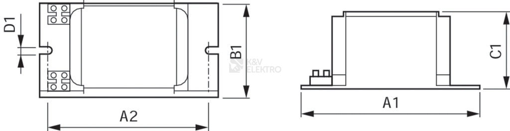 Obrázek produktu Elektromagnetická tlumivka Philips BSN 70 K302-A2-ITS 230V 50Hz 1