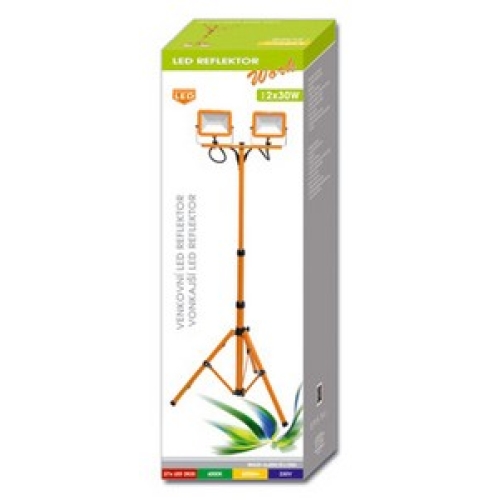 Přenosný LED reflektor Ecolite WORK RMLED-2X30W/STJ/ORA