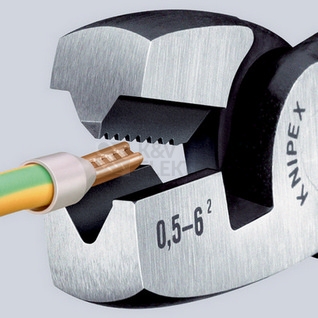 Obrázek produktu Lisovací kleště na dutinky Knipex 97 81 180mm 0,5-6mm2 2