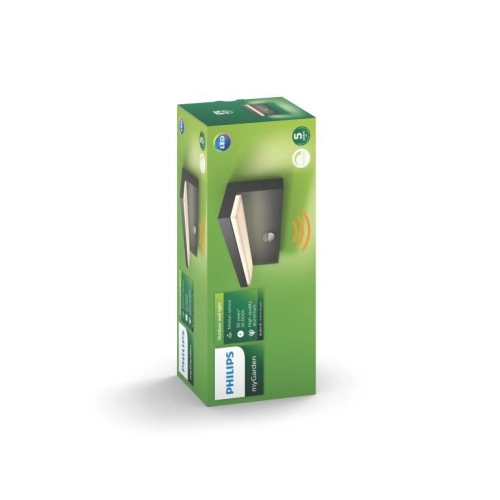 Venkovní nástěnné LED svítidlo Philips Bustan 16484/93/P0 4,5W 2700K teplá bílá IP44 s pohybovým čidlem (obrázek 8)