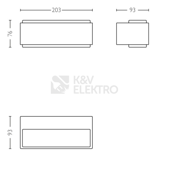 Obrázek produktu  Venkovní nástěnné LED svítidlo Philips Stratosphere 16487/93/P0 9W 2700K teplá bílá IP44 4