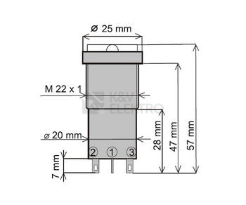 Obrázek produktu UKAZATEL STAVU SUS-01. T. Q R/G 220DC 1
