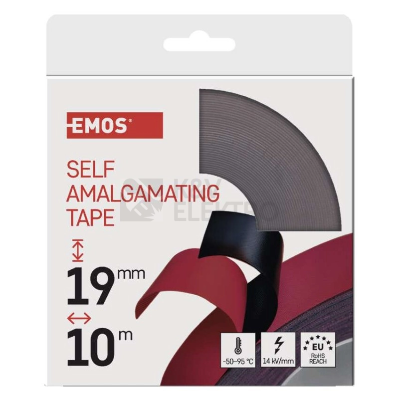 Obrázek produktu Izolační lepící páska samovulkanizační 19mm / 10m černá EMOS F51912 1