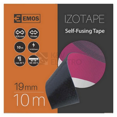 Obrázek produktu  Izolační lepící páska samovulkanizační 19mm / 10m černá EMOS F51912 2