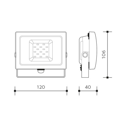 LED reflektor LEDMED VANA SMD 10W IP65 4000K LM34300008