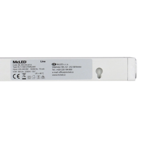 Kuchyňské LED svítidlo McLED Line 11W teplá bílá 2700K ML-443.035.87.0 (obrázek 6)