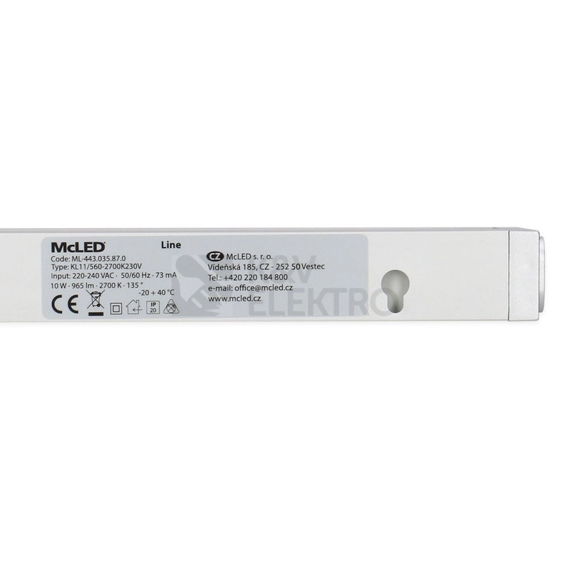 Obrázek produktu Kuchyňské LED svítidlo McLED Line 11W teplá bílá 2700K ML-443.035.87.0 11
