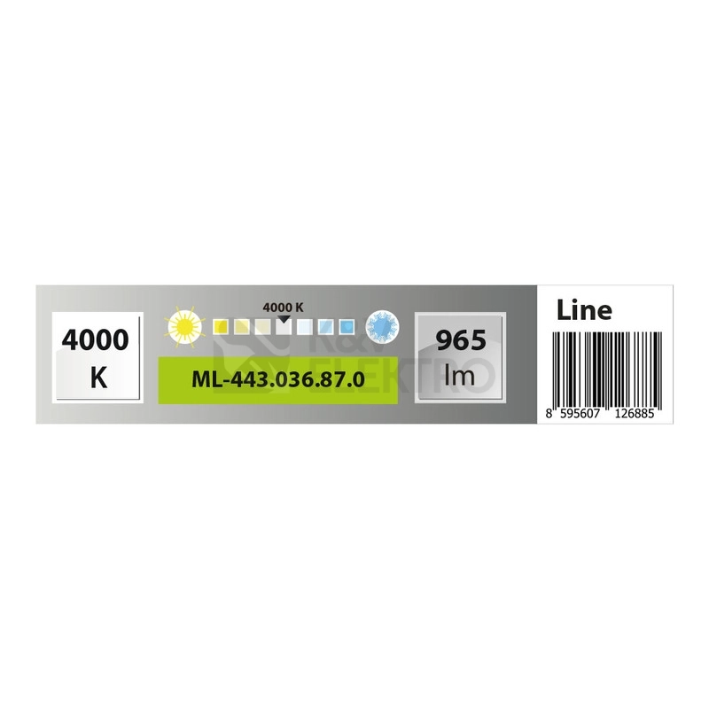 Obrázek produktu Kuchyňské LED svítidlo McLED Line 11W neutrální bílá 4000K ML-443.036.87.0 6