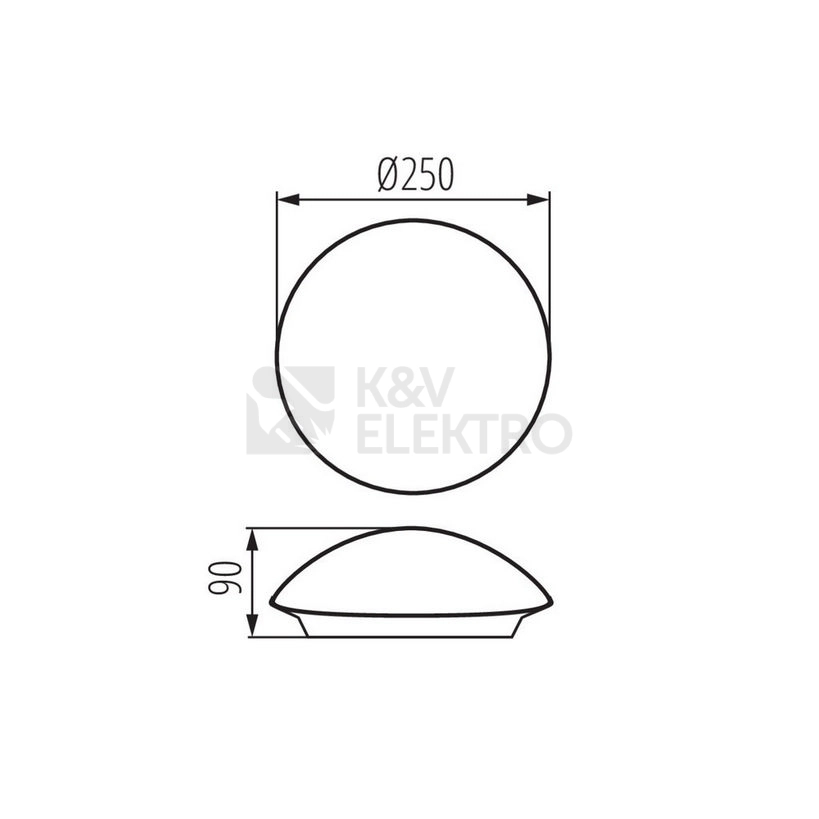 Obrázek produktu Svítidlo Kanlux PLAFMIN O E27 25690 2