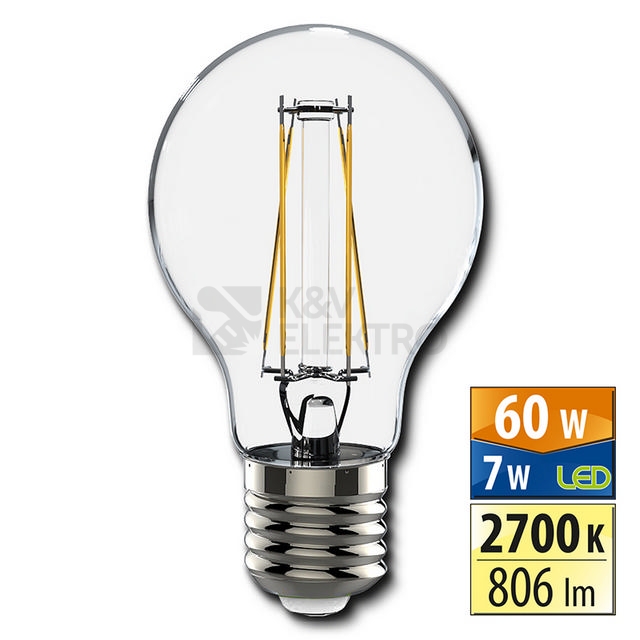 Obrázek produktu LED žárovka E27 McLED 7W (60W) teplá bílá (2700K) ML-321.082.94.0 0