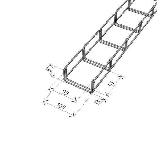 Kabelový žlab Arkys Merkur 2 100x50mm nerez A2 2m ARK-231124 (obrázek 3)