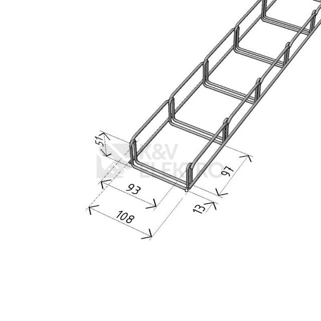 Obrázek produktu Kabelový žlab Arkys Merkur 2 100x50mm nerez A2 2m ARK-231124 1