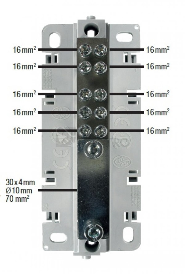 Obrázek produktu  Ekvipotenciální svorkovnice Elektro Bečov EPS 4 A s krytem I228407 2